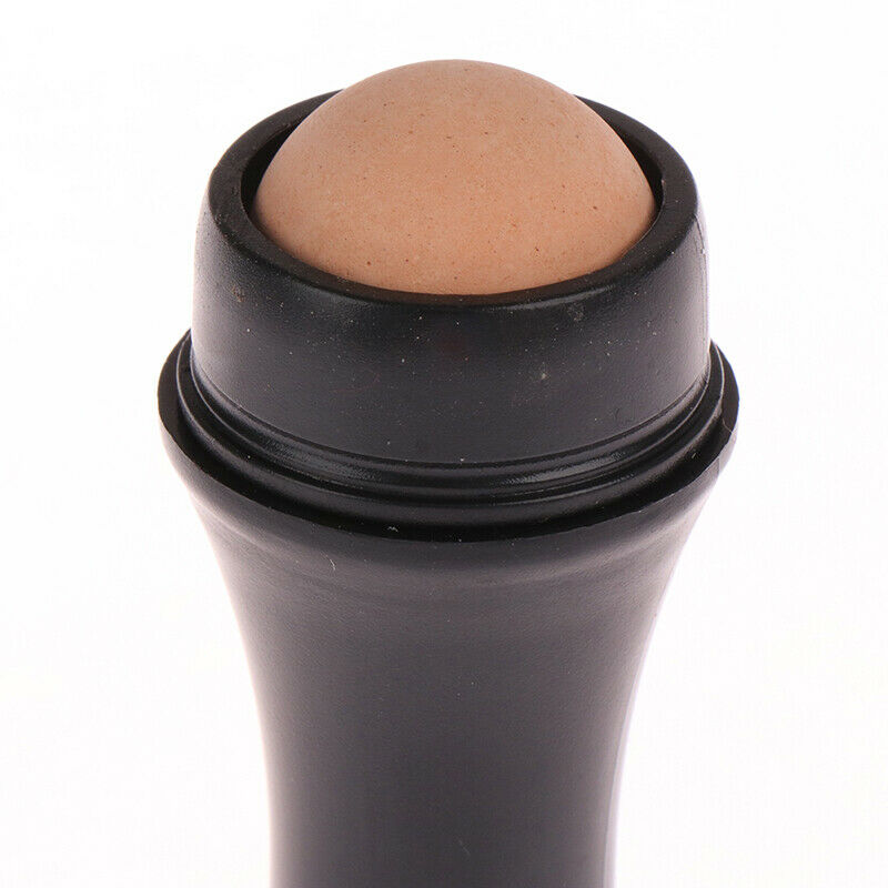 1Pcs Facial Oil Absorbing Roller Volcanic Stone Ball Oil Removing Rolling B XC