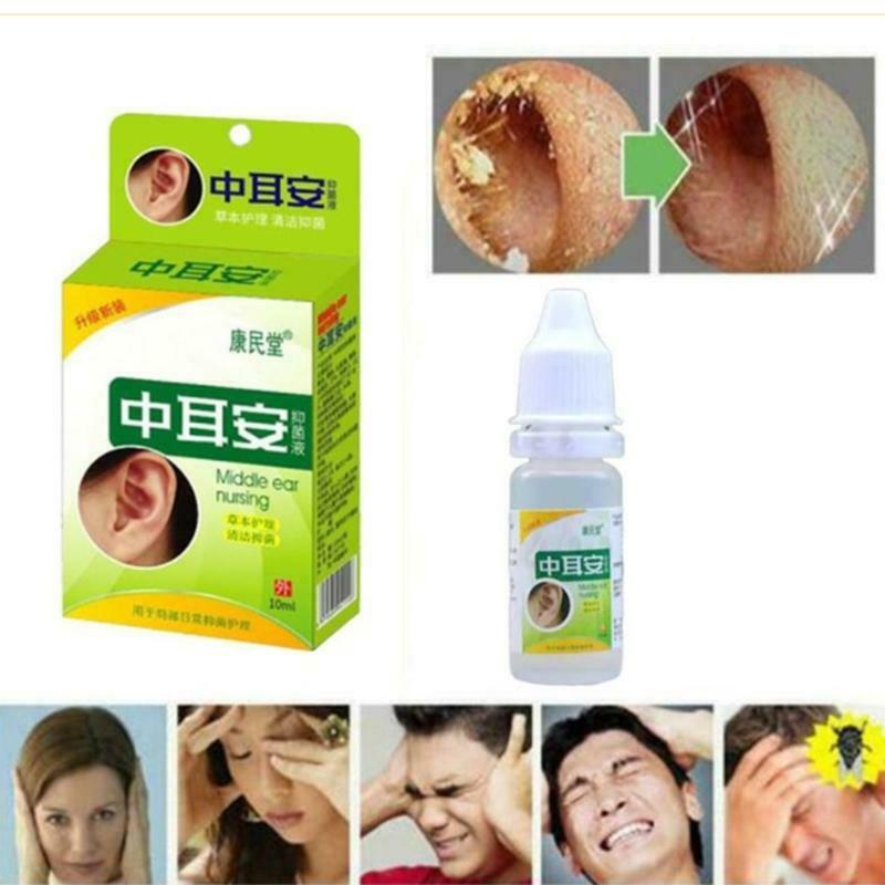 10ml Herbal Ear Nourishing Drops Acute Otitis Media Tinnitus Cleaning Liquid