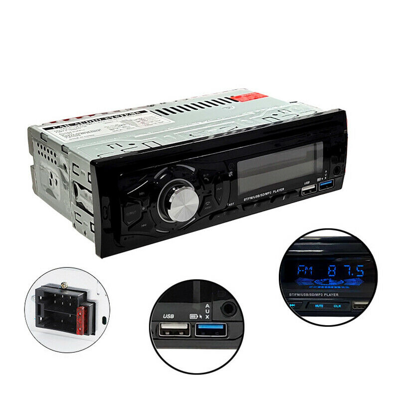Bluetooth USB MP3 WMA FM Digital Media Player Colorful Display Car Stereo Radio