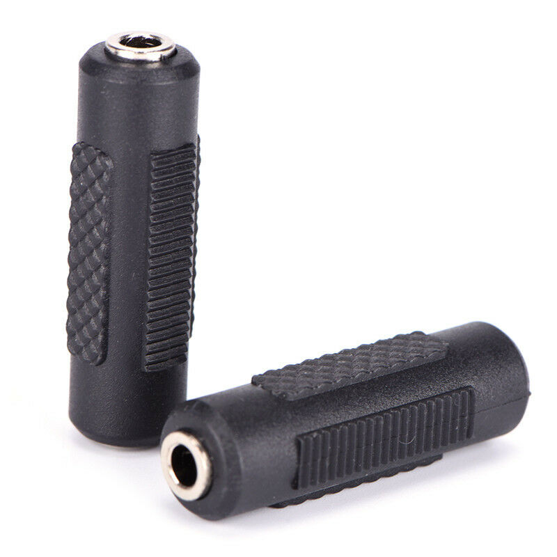stereo 3.5mm aux female to female audio converter coupler adapters connect.l8