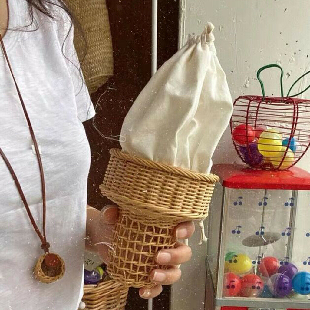 Women Straw Basket Bohemia Travel Cute Shoulder Bag Handbag Photo Props