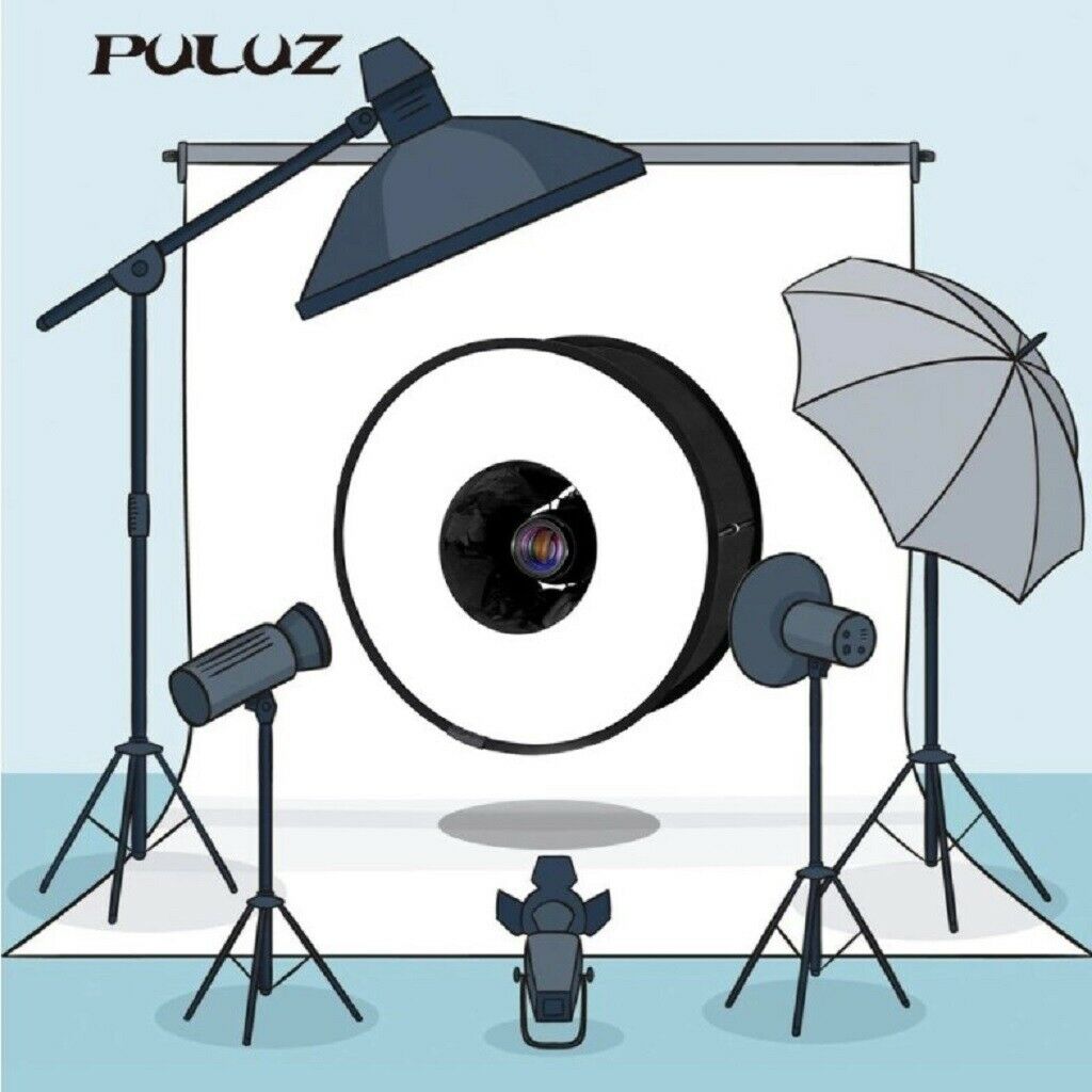 18" / 45cm Macro Ring Round Style Softbox for Speedlight Flash Light Shoot with