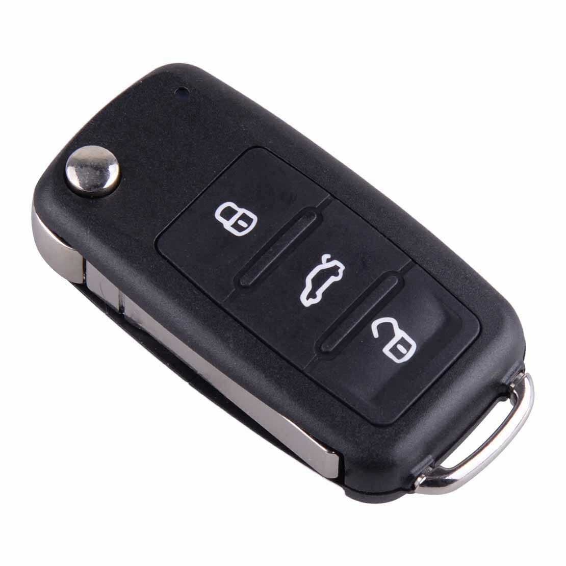 3 Button 5K0837202AD Folding Flip Remote Key Fob ID48 Chip 434MHz Fit For VW An