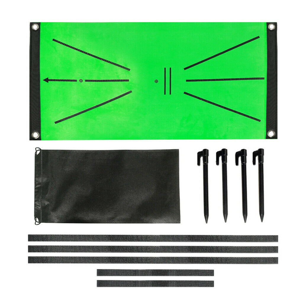 Portable Golf Training Mat 30x60cm Swing Correct Rug Direction Guide Mats