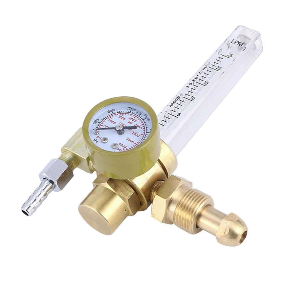 Professional CO2 TIG/MIG Full Copper Flow Meter Regulator Gas Weld CGA-580