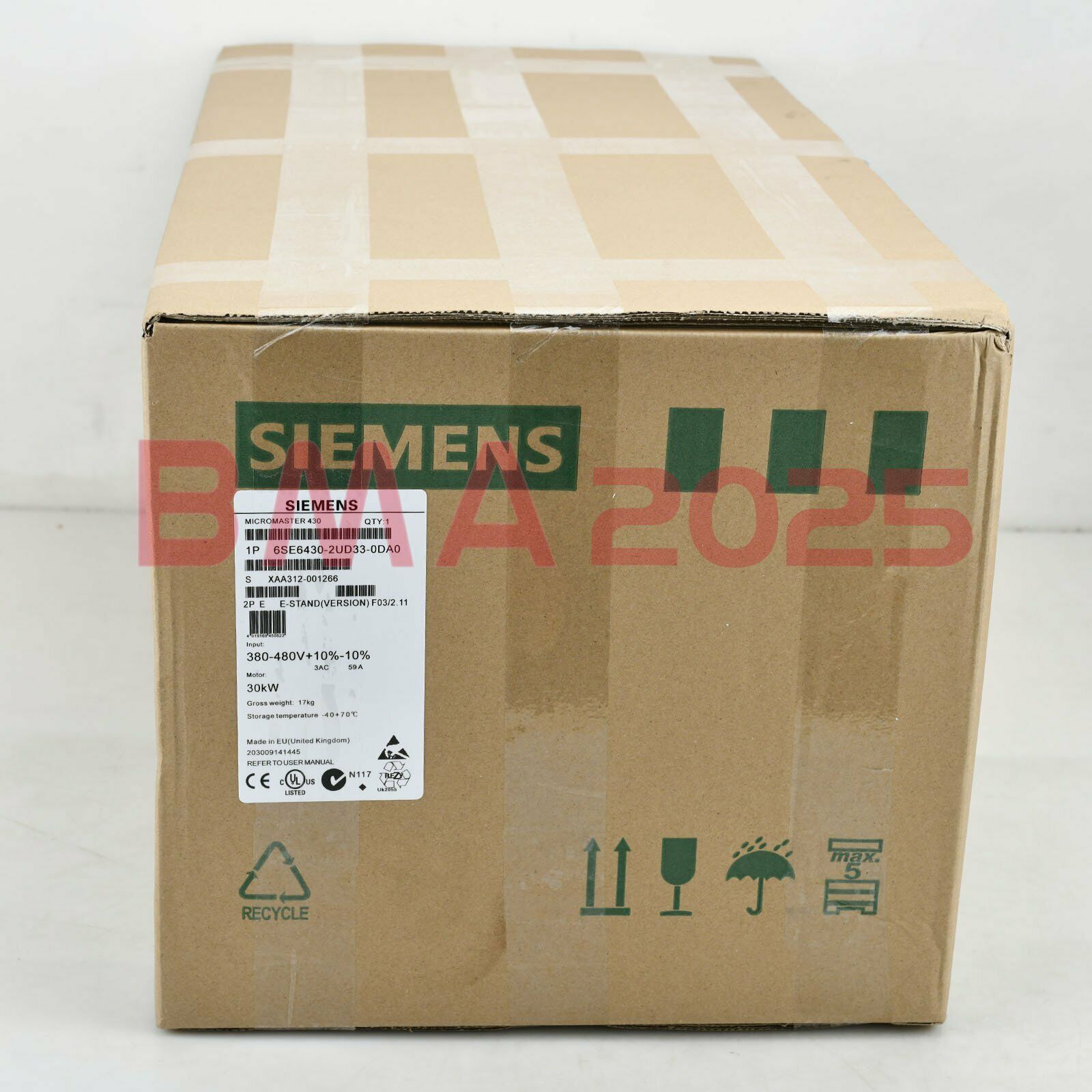 1PC New 6SE6430-2UD33-0DA0 Inverters 30kw 1year warranty DHL free Ship SM9T