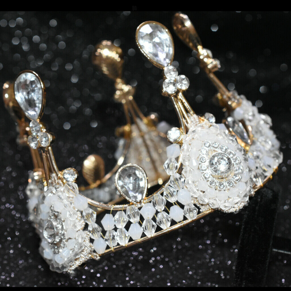 Sparking Girls Princess Tiara Crystal Crown Wedding Birthday Party Headpiece