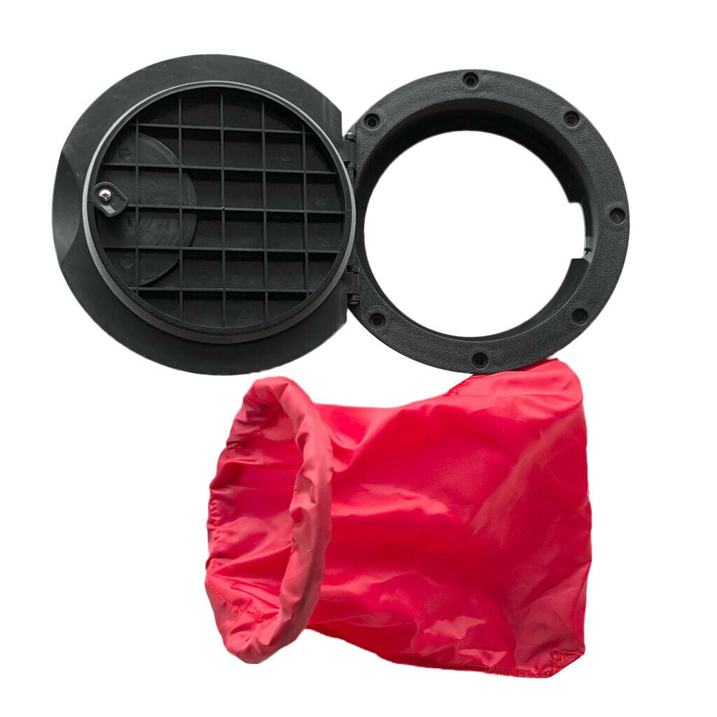 20cm Hatch Cover Deck Plate Kit with Storage Bag for Marine Boat Kayak