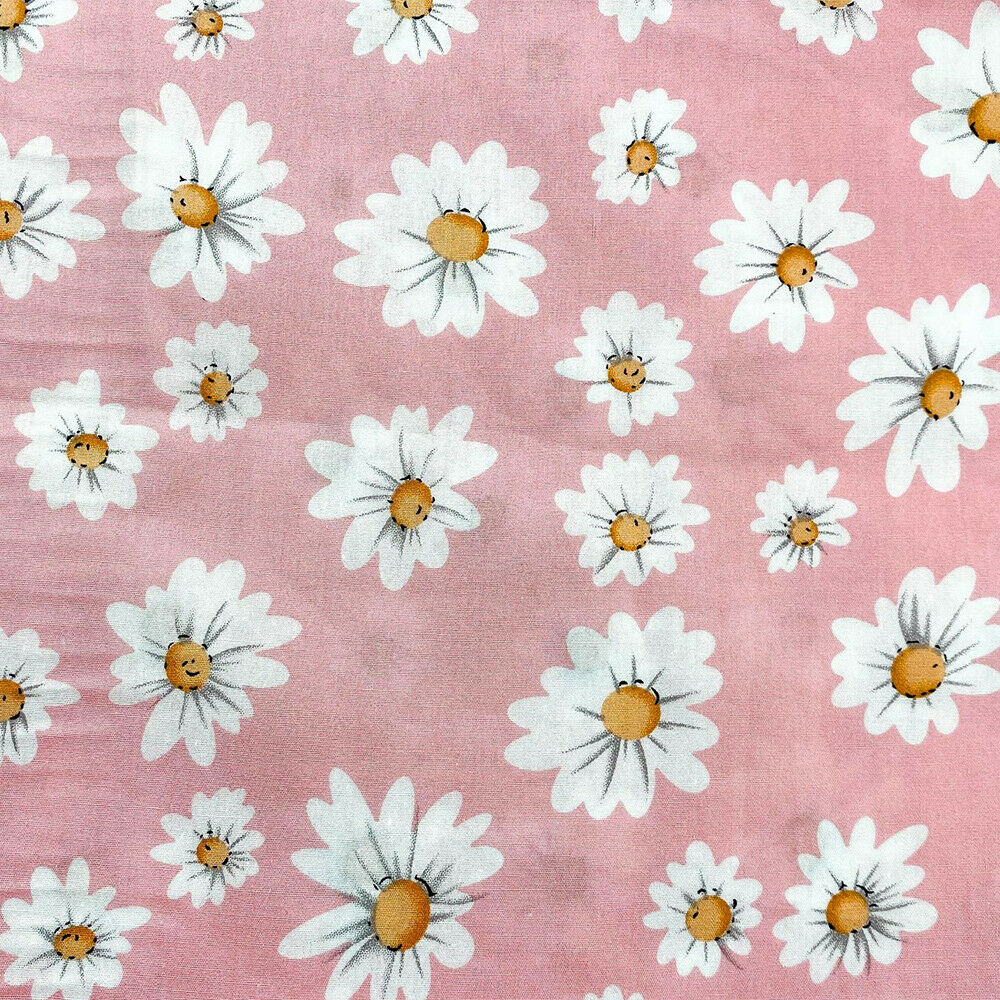 7Pcs Sunflower Cotton Fabric Patchwork DIY Quilting Sewing Handmade Material
