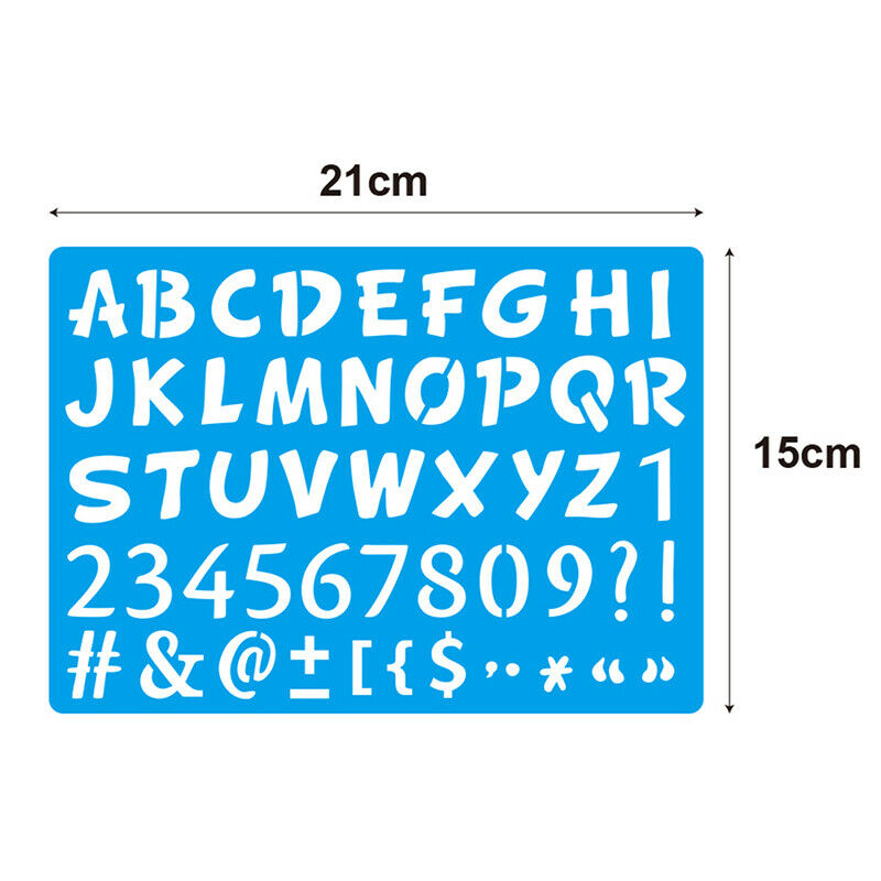 Kids DIY Drawing Stencils Hollow Board Set Kids Plastic Painting Template*20BDD