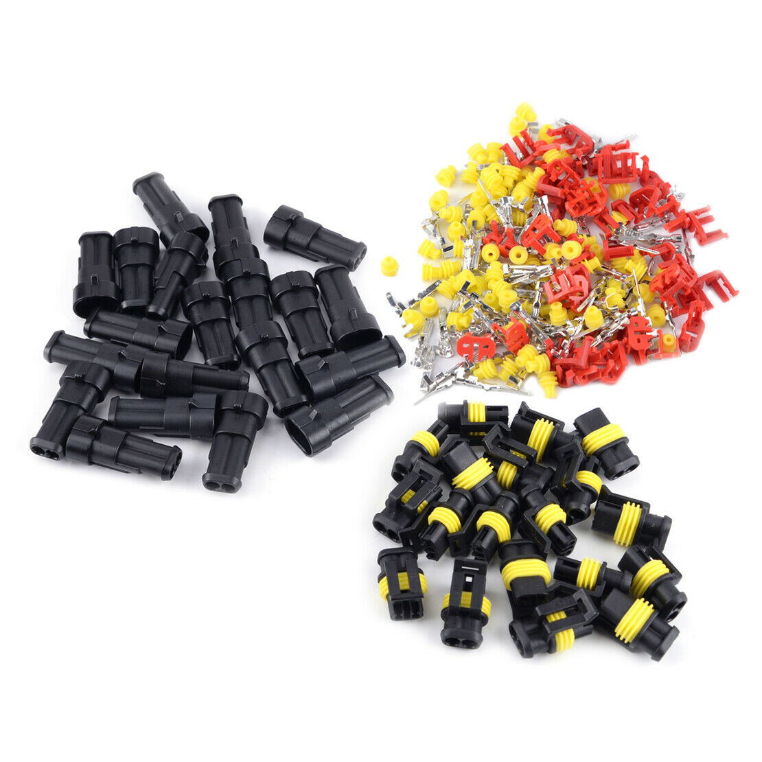 20Set Car Waterproof Sealed Kit Electrical Wire Connector Plug 2pin Way Atn