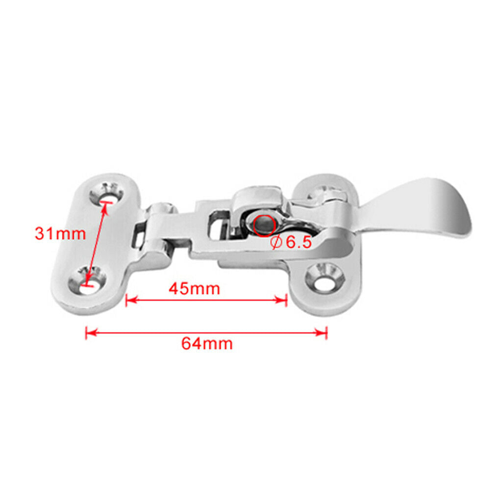 2 Boat Hatch Locker Latch Anti Rattle Locking Clamp For Marine Yacht 4 3