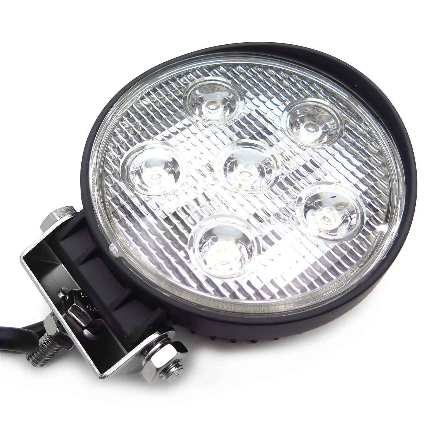 Round 18W Spot BEAM LED Off Road Work 6 LED Light 12V 24V for Universal SUV Car