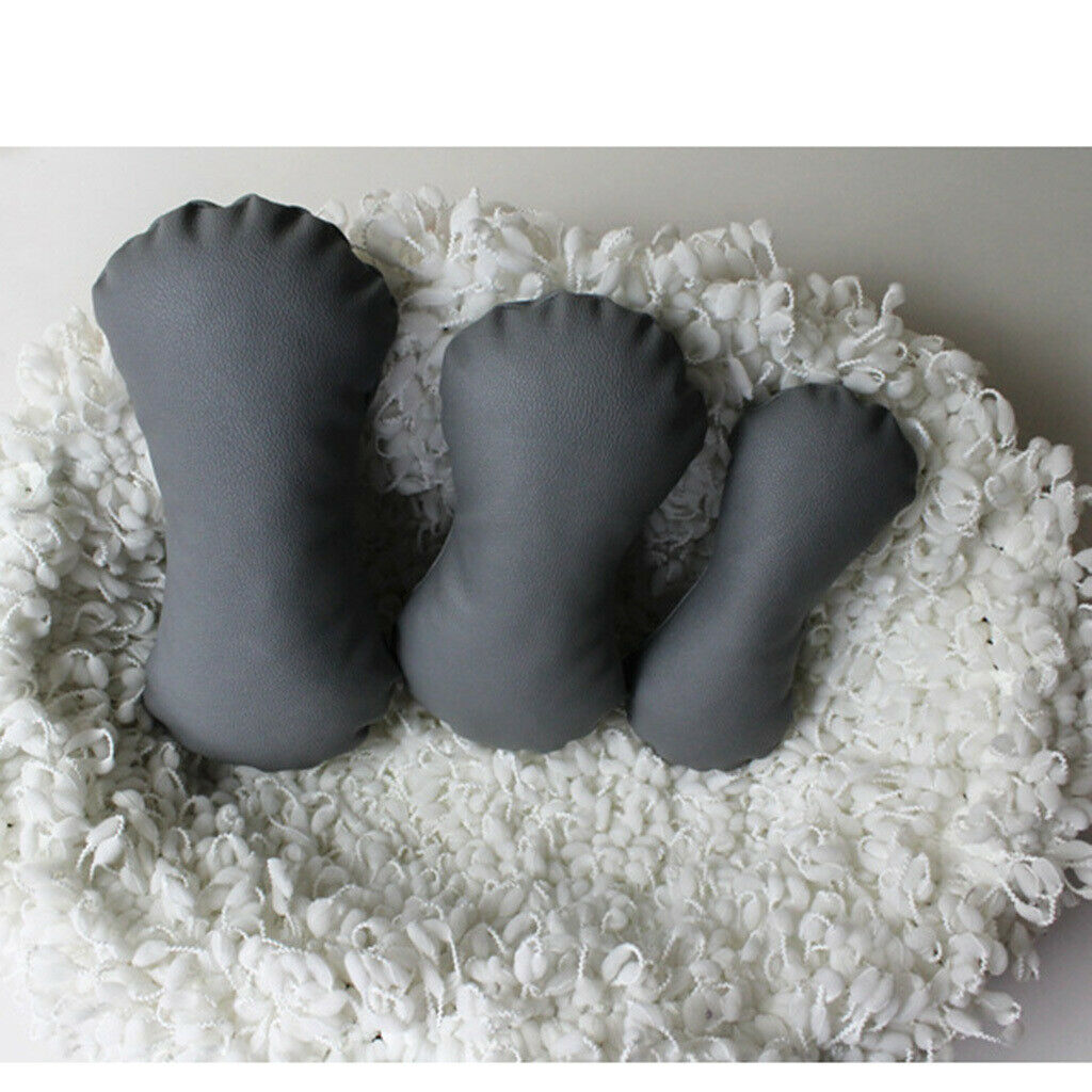 3 Pcs Newborn Photography Posing Beans Baby Photo Prop Posing Pillow Gray