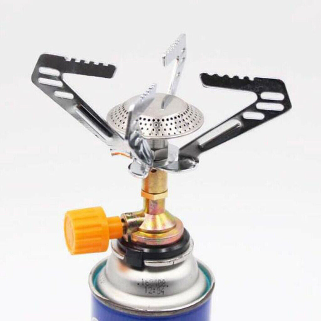 Gas Stove Single Burner Backpacking Stove Zinc Alloy for Mountaineering