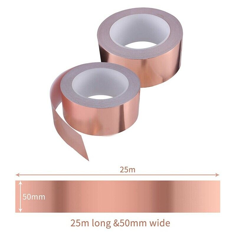 Copper Foil Tape 27Yards x 2 Inch for EMI Shielding Conductive Adhesive for W5U2