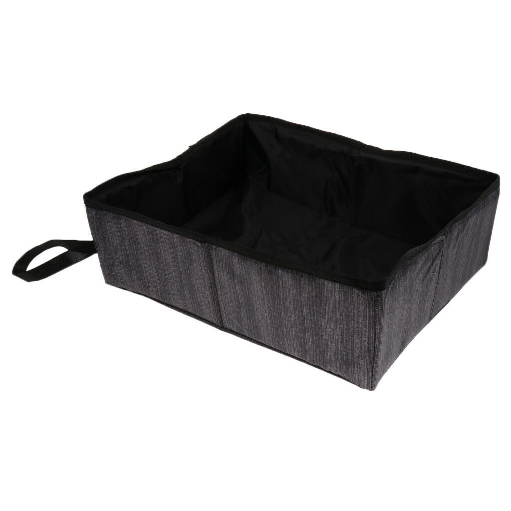 Cat Litter Box Tray, Anti Splash Toilet Pan, Prevents Litter Scatter Grey
