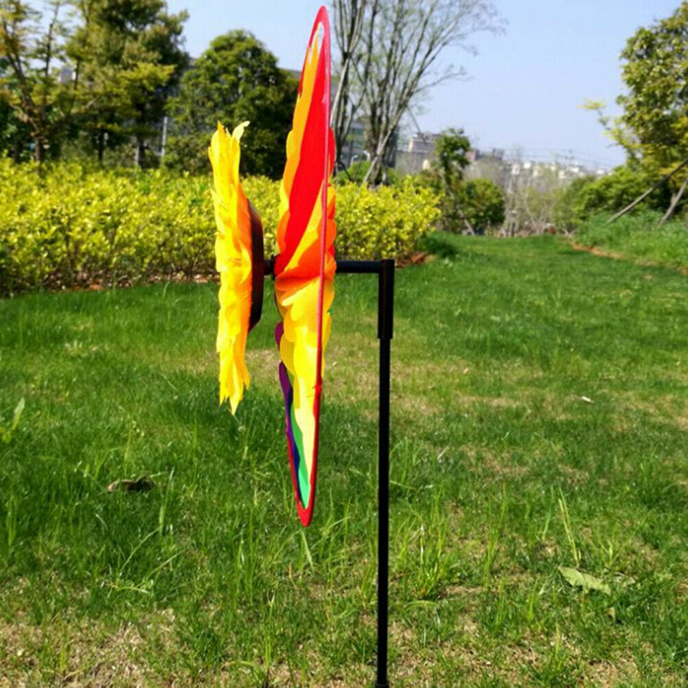 Yard Garden Outdoor Decor Sunflower Windmill Whirling Wind Spinner Kids T.l8