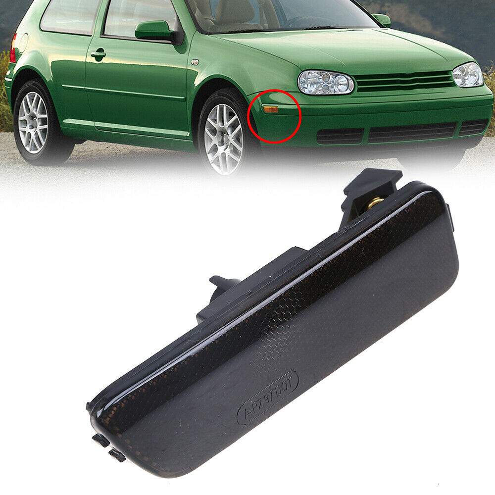 Right Bumper Fender Side Marker Change Smoke For VW Jetta Golf MK4 1999-2005