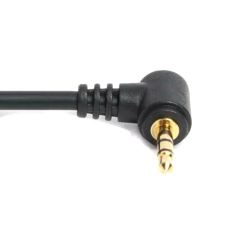 Black 2.5mm Plug To 3.5mm Headphone+Mic Jack Adapter Cable For Panasonic PRKU SJ