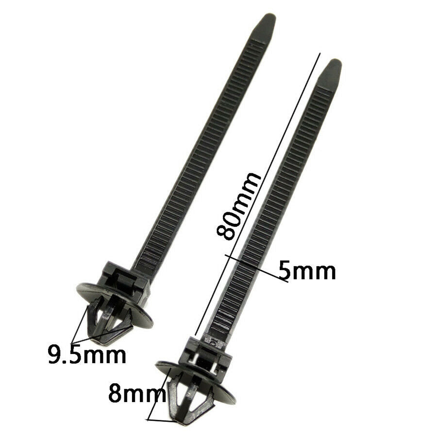 50x Nylon Car Cable Bundled Wire Band/ Tie Wrap Fastening Zip Strap 92mm*5mm