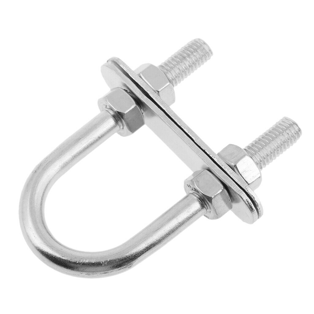 Stainless Steel 316 U Bolt Bow Eye Nuts Washers 7*80mm Boat Tow Trailer