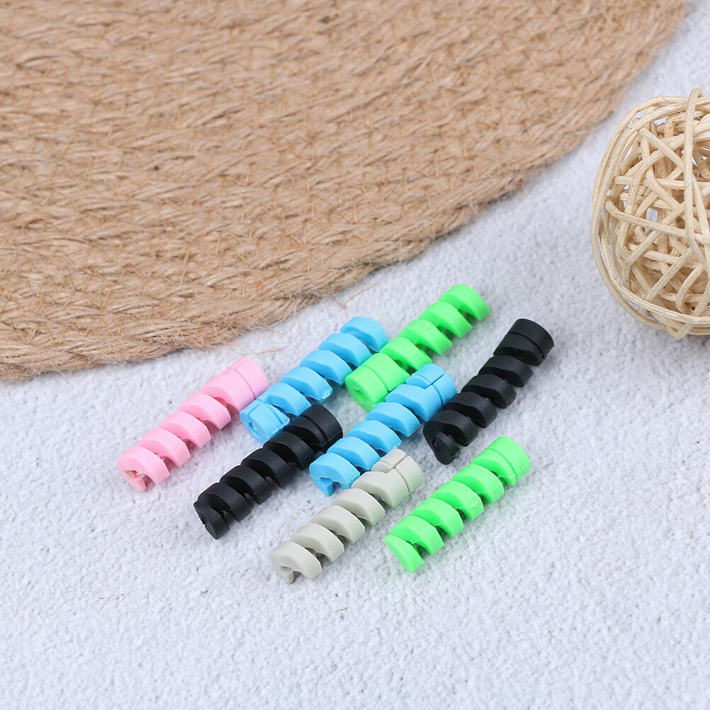 4Pcs/set USB cable protector earphone cord USB line spiral protective slee.l8