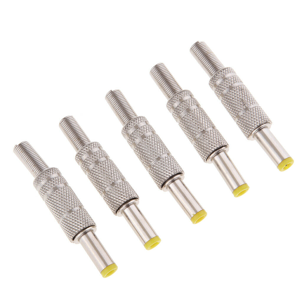 5x DC Power Plug 5.5mm x 2.1mm Male Barrel   Adapter Connector