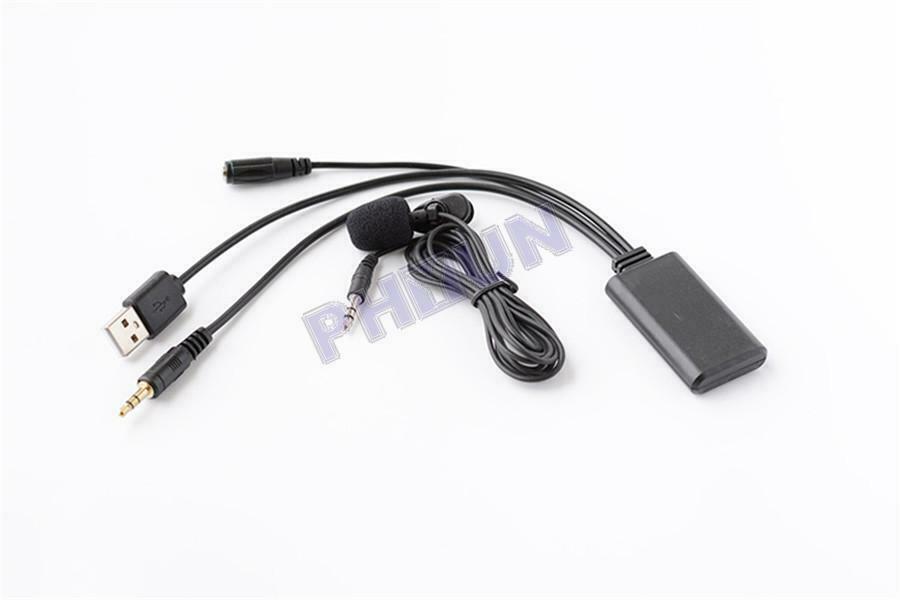 Car Bluetooth Wireless AUX Music Adapter w/ MIC For AUX Interface Universal