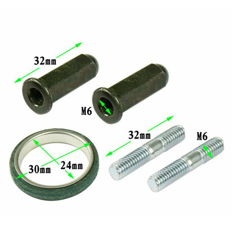 Motorcycle exhaust studs nuts gasket set fit for GY6 50cc 125cc 150cc QM.l8
