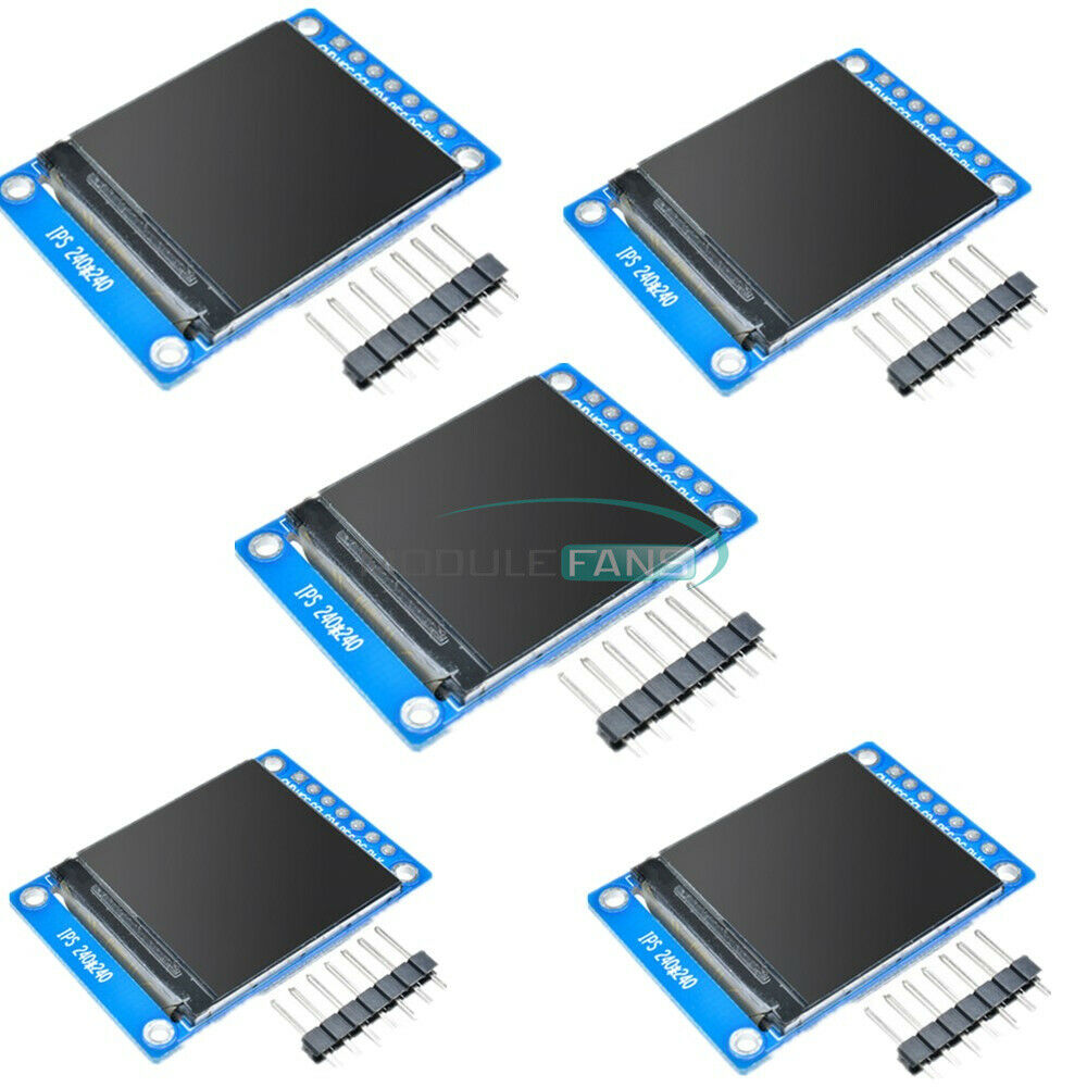 5PCS 1.3'' Inch IPS SPI Full Color 240x240 LCD Display 3.3V ST7789 for Arduino