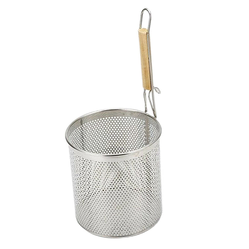 2pack Stainless Steel Noodle Colander Strainer with Handle Kitchen Tool 14cm