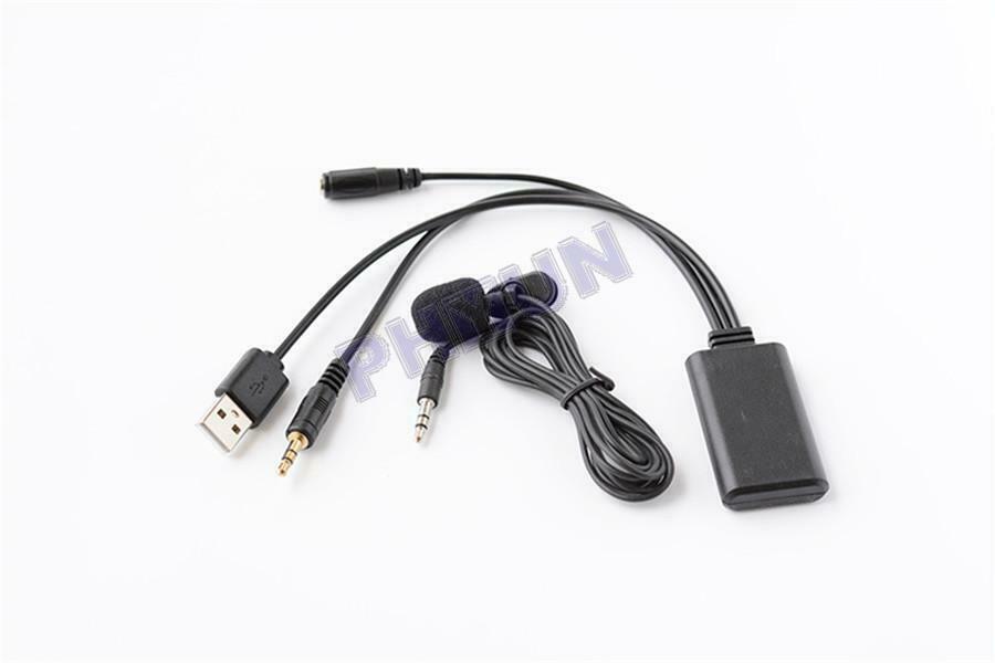 Car Bluetooth Wireless AUX Music Adapter w/ MIC For AUX Interface Universal