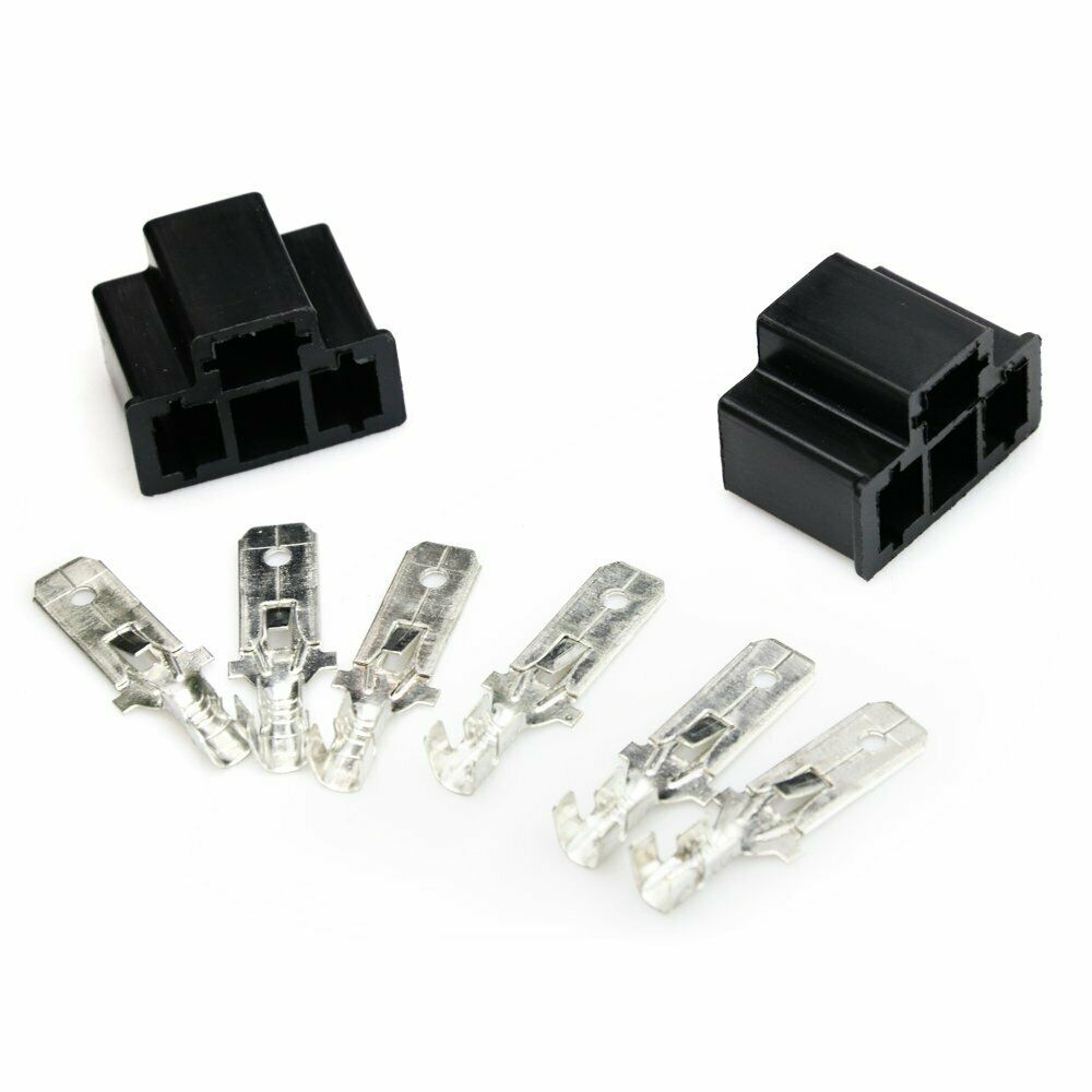 Pair HB2 H4 9003 Bulb Connector Male HID Bulb Socket Car Xenon Lamp Adapter Plug