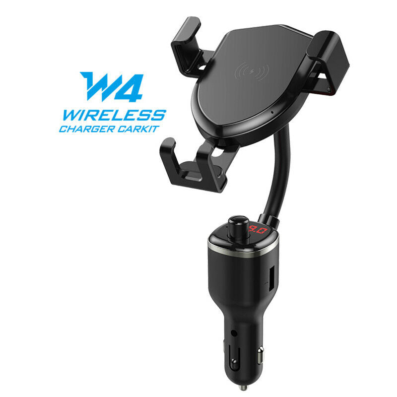 Dual USB QC3.0 Car Phone Charger Holder Bluetooth Cigarette Lighter Interface