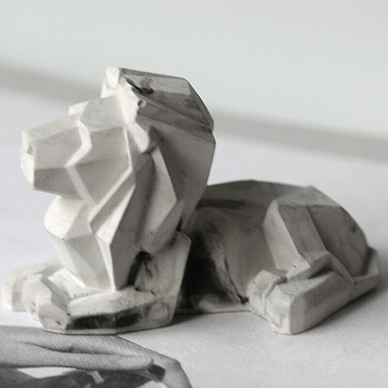 1PC Geometric Lion Candle Mold Silicone Mold DIY Handmade Gifts Home Party DBDA
