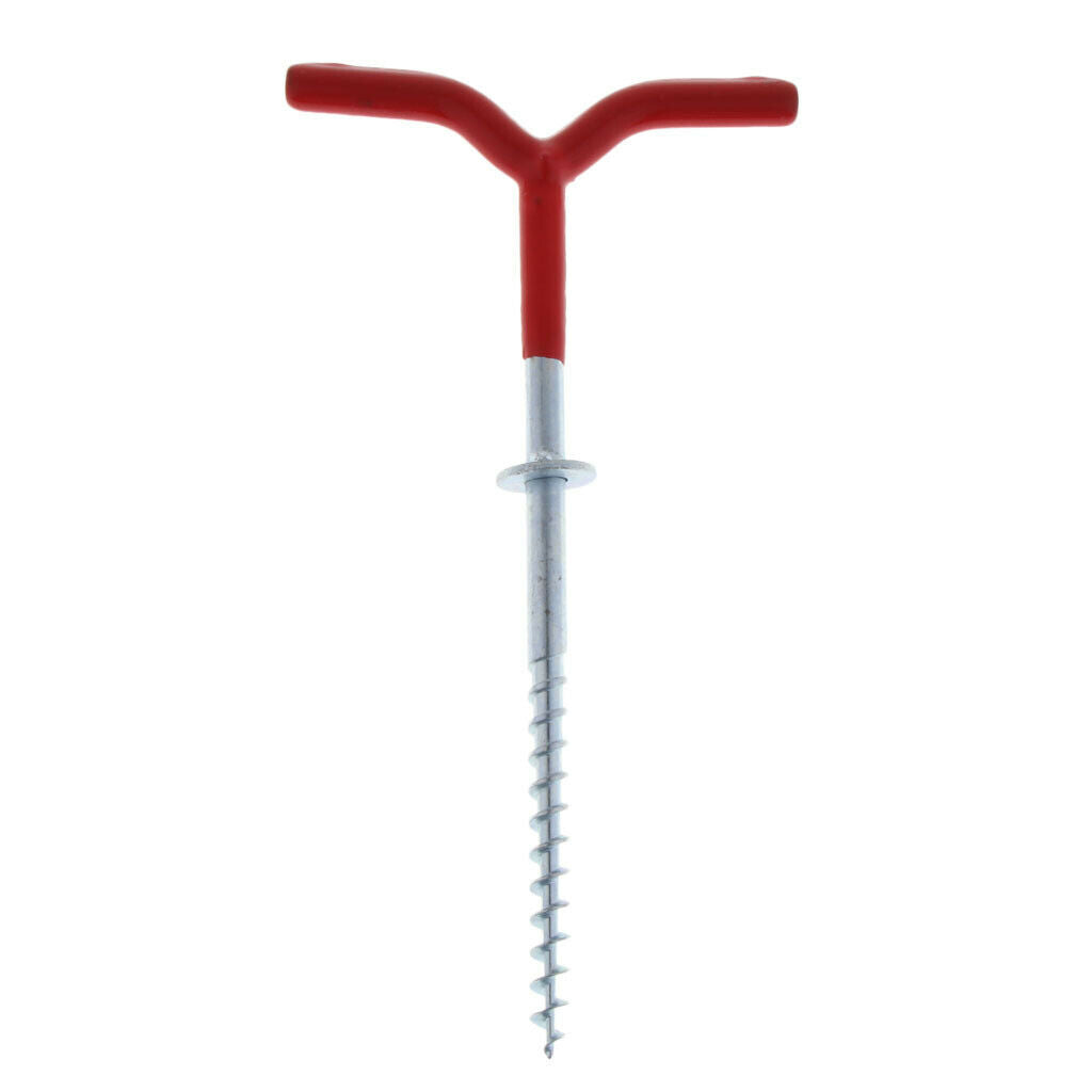 Fishing Rod Y Shape Rack Holder Tent Ice Nail Fixed Screw Winter Tent Fixed