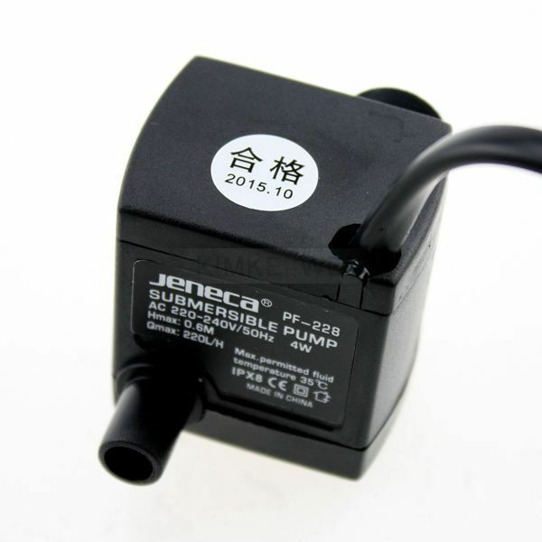 Mini 4W 220L/H Submersible Fish Tank Hydroponic Aquarium Fountain Water Pump New