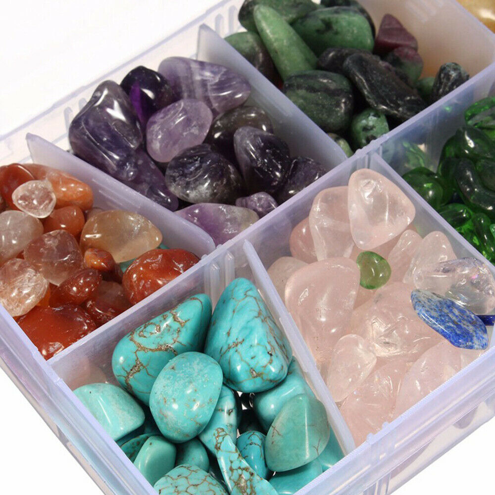 255g Natural Colorful Quartz Crystal Mini Stone Rock Chips Healing Specimens Lot