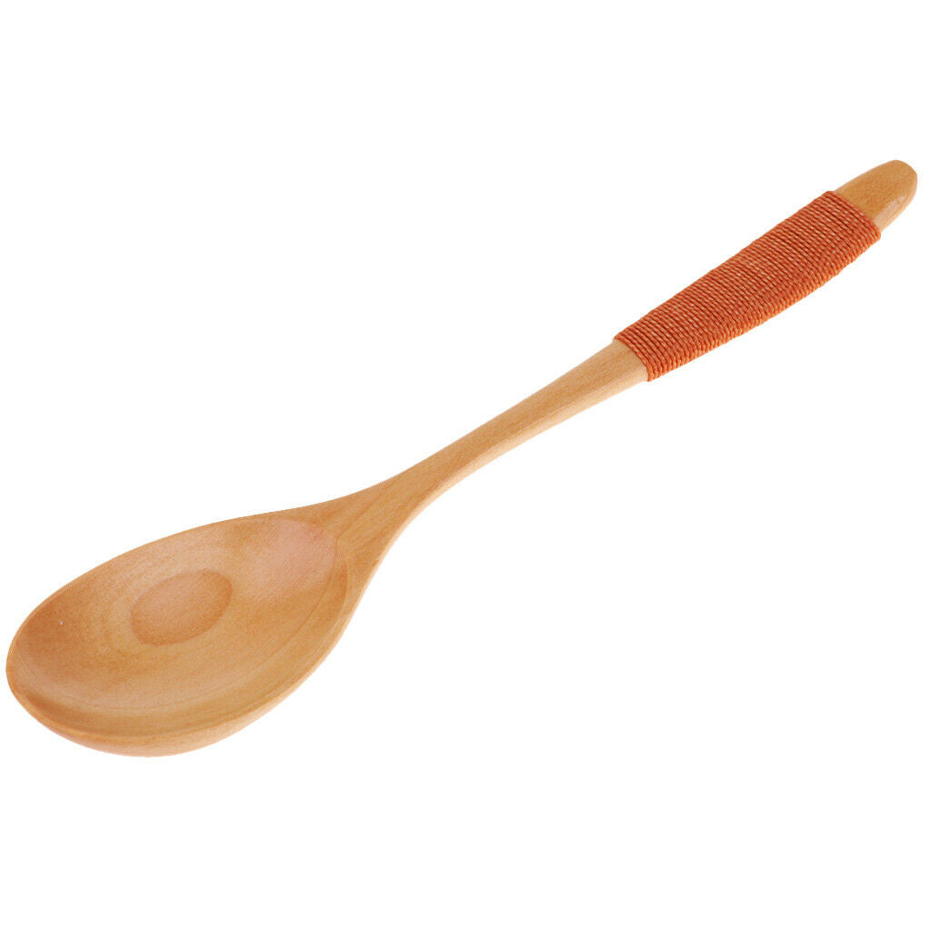 Exquisite Creative Wooden Spoon Fork Travel Lunch Flatware Khaki Spoon