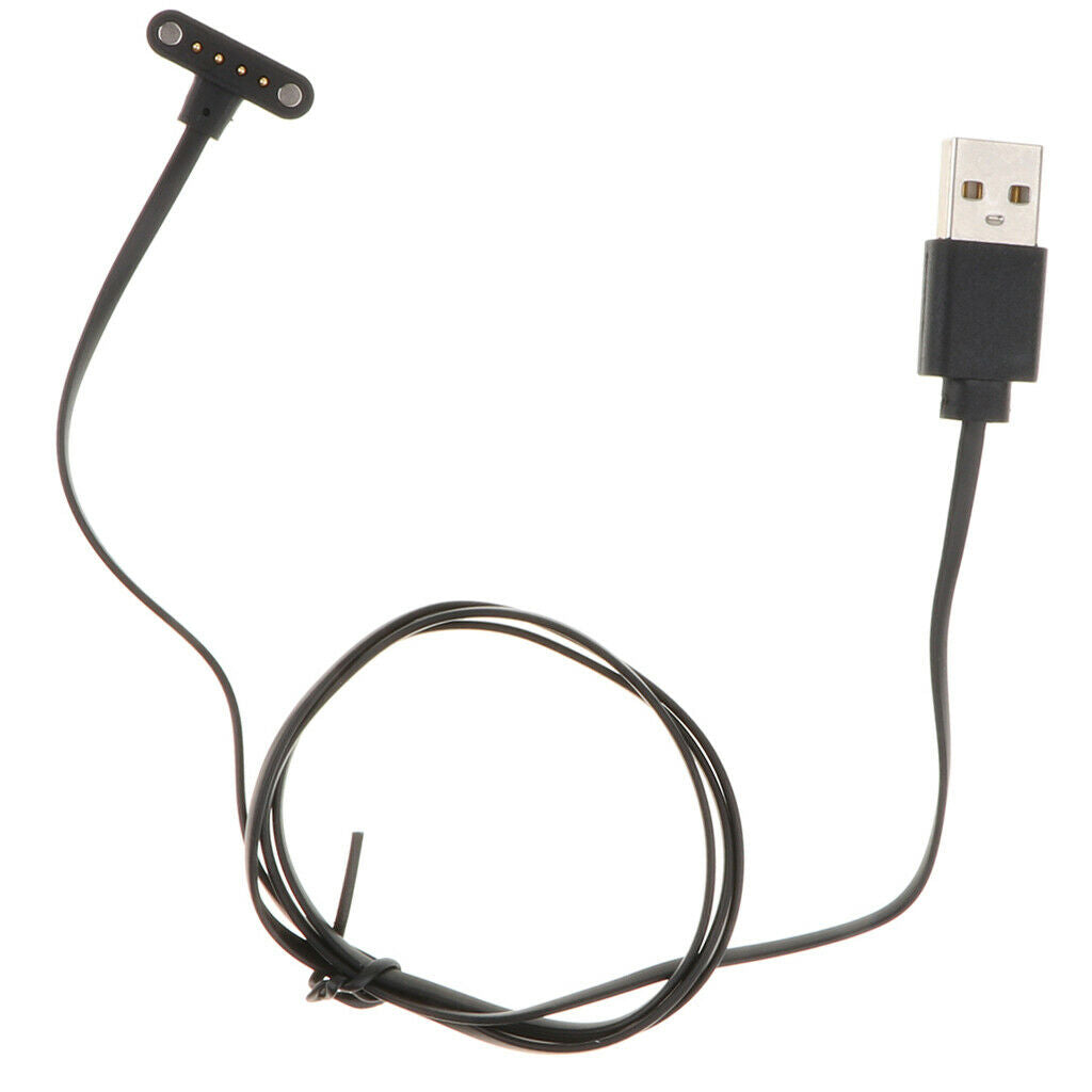 4 Pins USB Black Charging Cable Dock Stand Cradle for Smart Watch