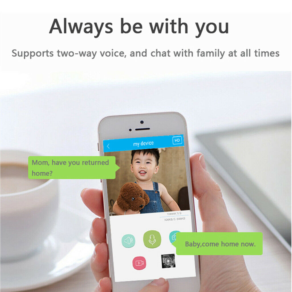 P2P Wireless Security Camera 720P WiFi Home Cam for Baby Night Vision AU