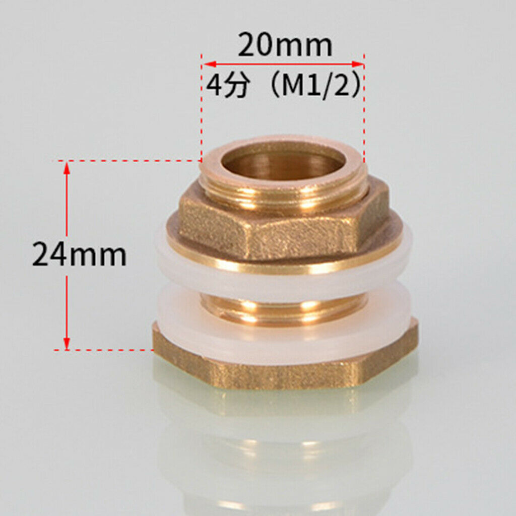1/2â€˜â€™ 1'' Male Thread Water Tank Connector Garden Hose Adapter DN15 24mm
