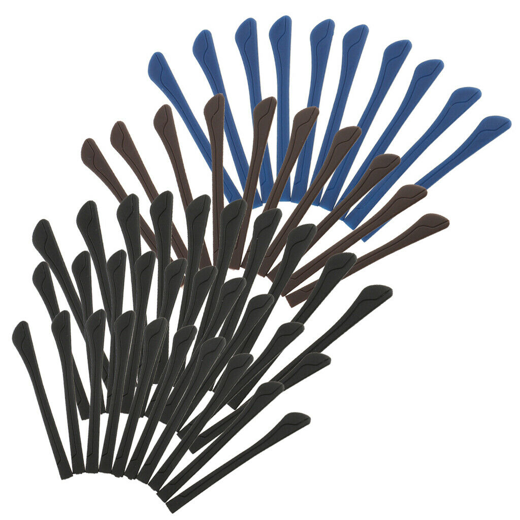 50 Pieces Eyeglasses, Temple End Tips, Ear Sock Tubes, PVC Replacement Sleeve