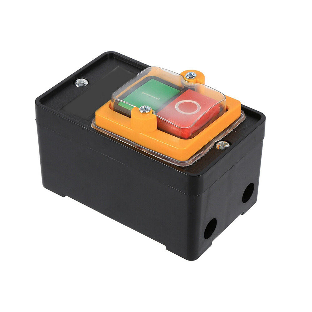 Motor Drill Switch Push Button for 10A 380V ON/OFF Water Proof Machine Black NEW