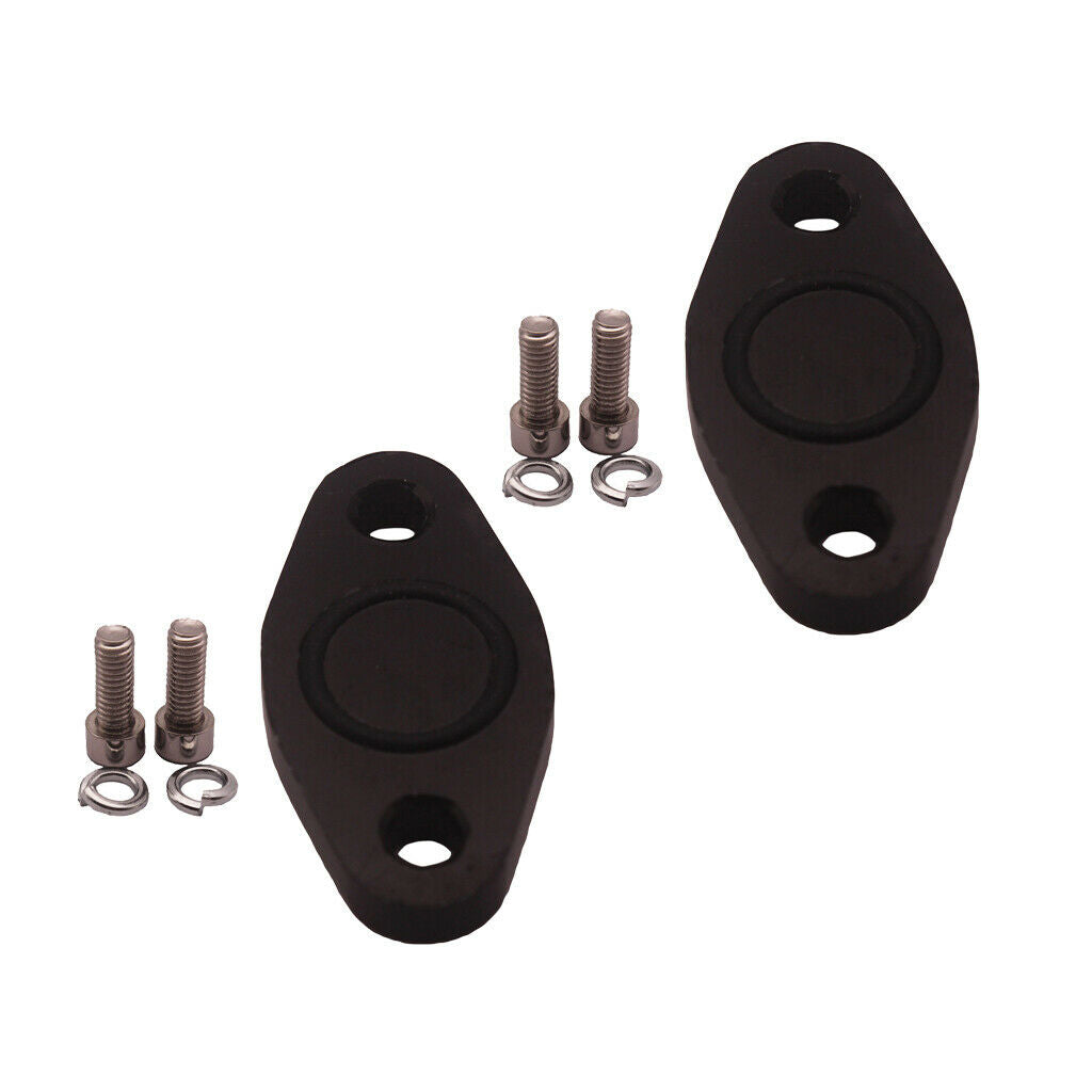 2 Pieces Aluminum Alloy Exhaust Block Off Plate Set For Volkswagen Audi SAI