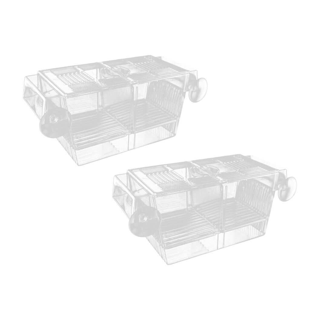 2x Floating Fish Isolation Box House Injured Or Aggressive Fry Fish