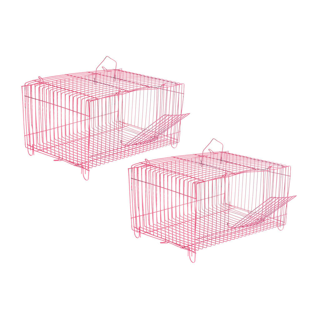 Foldable Hamster Cage Portable Small Pet Rabbit Carrier Folding Cage 2 Pack