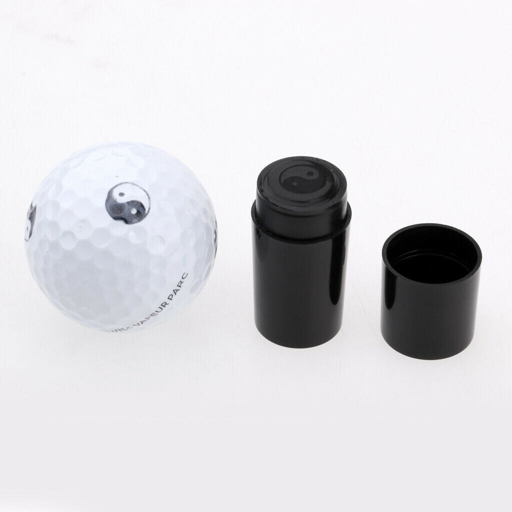 2Pcs Professional Golf Ball Stamper Stamp Impression Seal with Ying