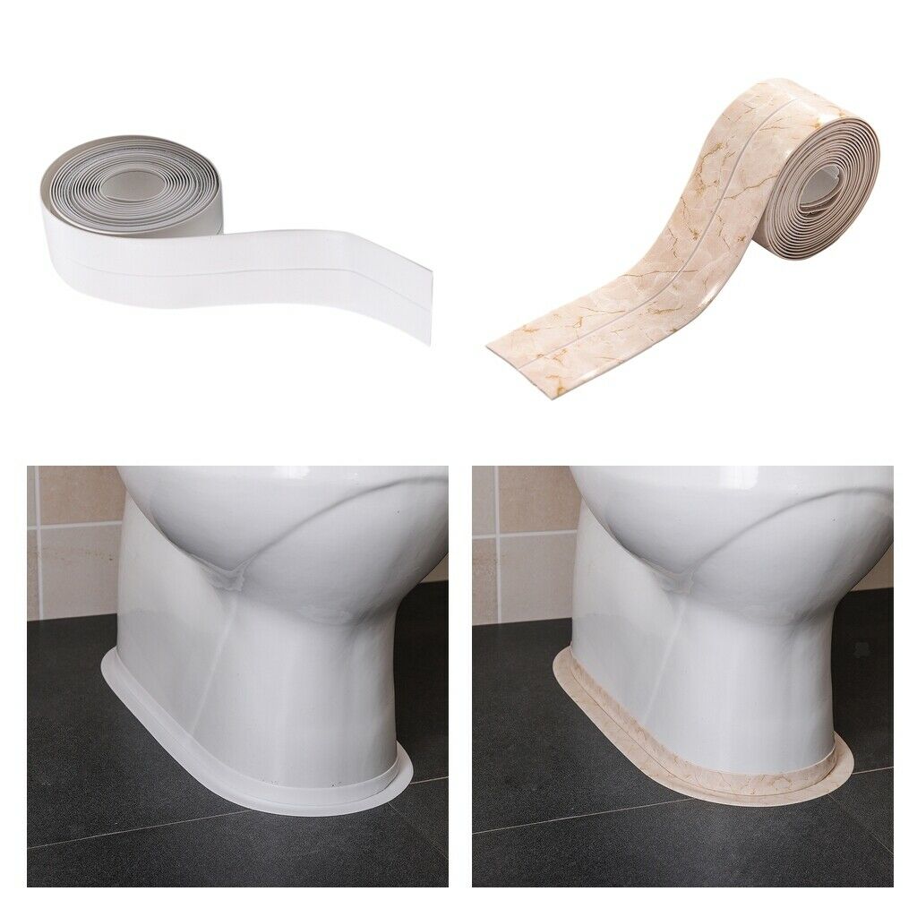 2x 3.2 M Silicone Seal Sealing Strip Tape For Kitchen Shower Door Self-adhesive